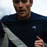 Tracksmith M Van Cortlandt Tee - Navy / Ivory