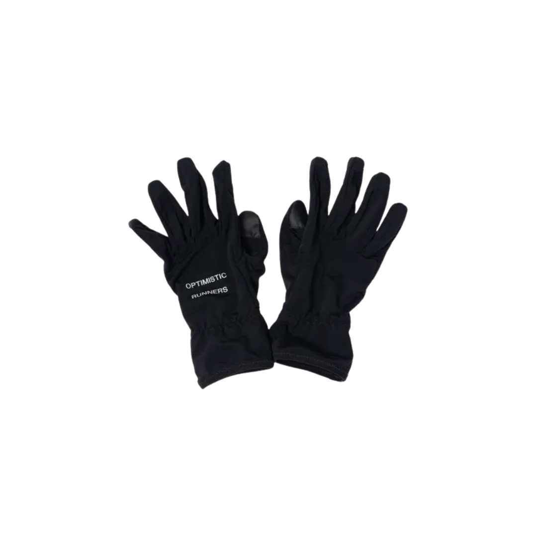 Optimistic Runners Gloves in Black