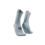 Compressport Pro Racing Socks V4.0 Ultralight Run High - White/Alloy