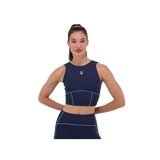 Bandit W Stamina Crop with Merrow Edge Navy / Vintage Blue