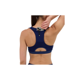 Bandit W Gridlock Scoopneck Bra Printed NY Navy