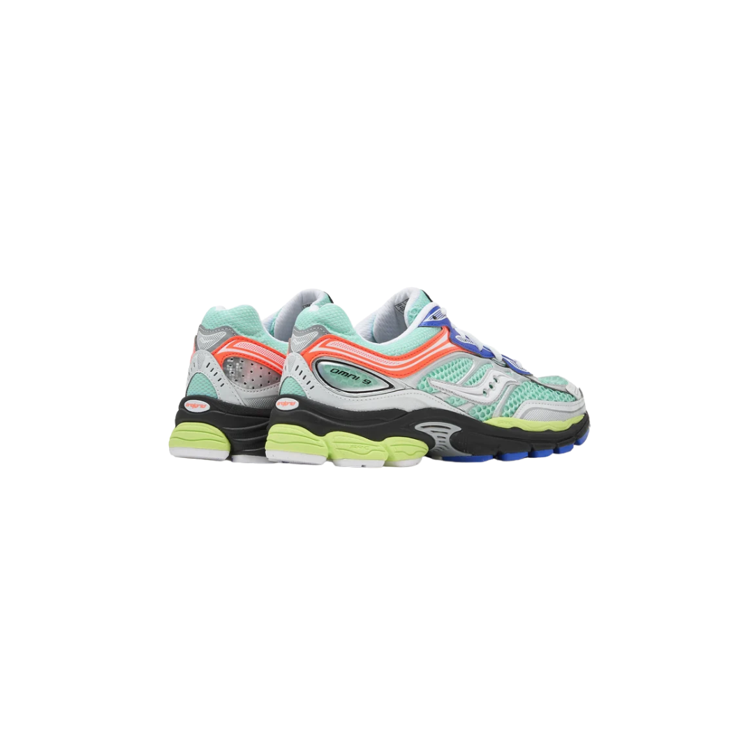 Saucony ProGrid Omni 9 Mint Multi retro running shoe