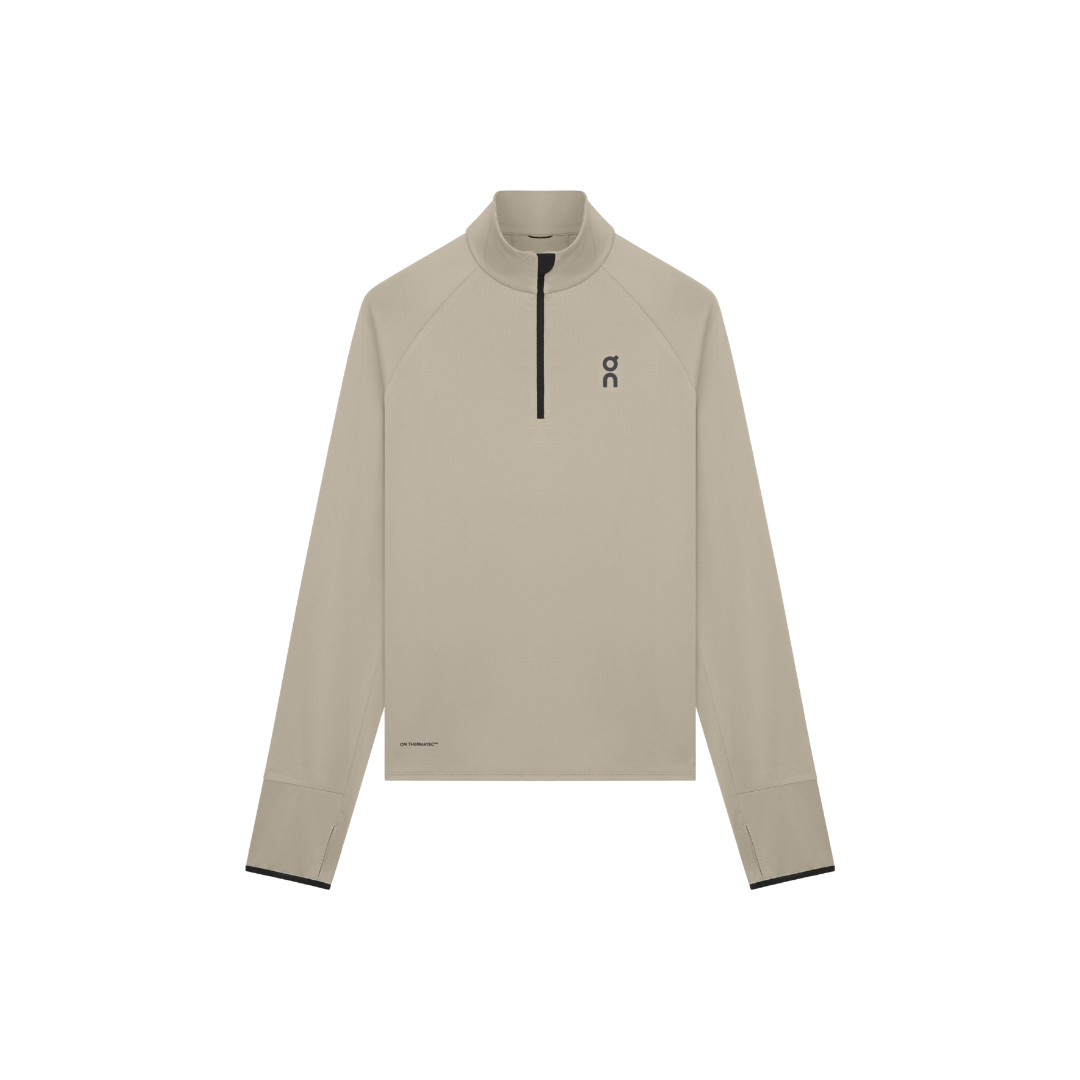 On Running Climate Shirt M in Brume with ThermaTec™ grid fleece and reflective details