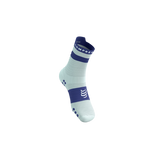 Compressport Pro Racing Socks v4.0 Run High - Star White/Orient Blue