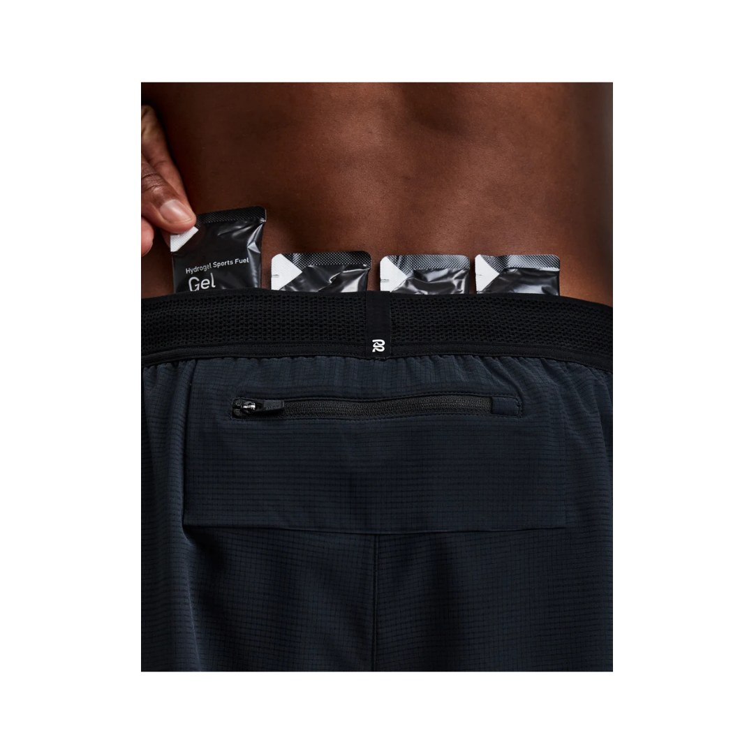 Bandit Men's CoolGrid 2-in-1 Run Shorts with gel pockets and moisture-wicking liner
