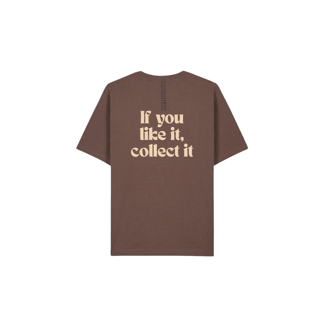COLLECT Graphic T-Shirt in Brown with Back Print