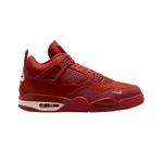 Air Jordan 4 Retro OG SP Nigel Sylvester Brick by Brick – limited-edition high-top sneakers in sail and fire red colorway, designed by pro BMX rider Nigel Sylvester, premium leather and suede upper, brick-textured TPU accents, visible Air-Sole cushioning, OG Jordan 4 silhouette with lifestyle performance crossover
