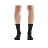 On Running Logo Sock High 3P U in Black with ribbed cuff and logo detailing