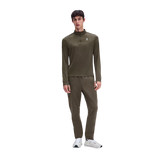 On Running Core Pants M in Bark with stretch fabric and side zip hems