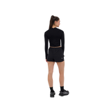 Bandit W Seamless Crop LS Tee Black