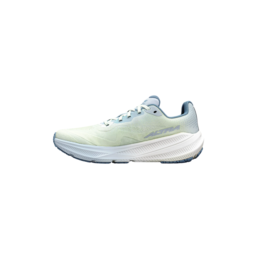 Altra W Experience Flow 3 running shoes in Ice Niagara Mist Windward Blue with mesh upper