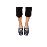 ALOHAS Sway All Studs Black Leather Ballet Flats – image 3