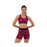 Bandit W Cadence Printed Scoopneck Run Bra Printed Fig/Berry