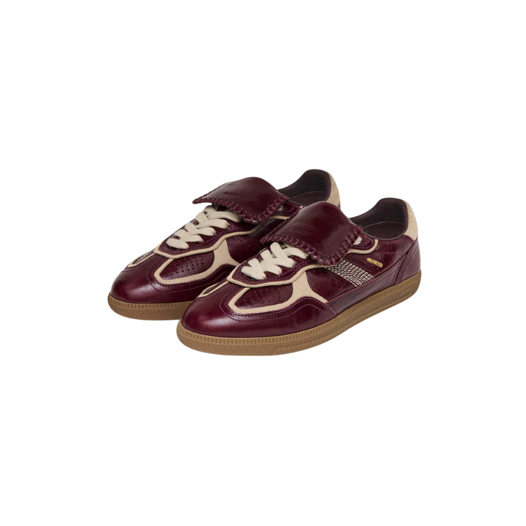 ALOHAS TB 490 Club Onix Leather Sneakers in Deep Burgundy
