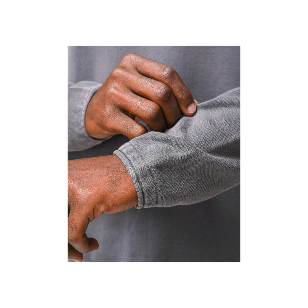 Hermanos Koumori Off Sweater in Washed Black