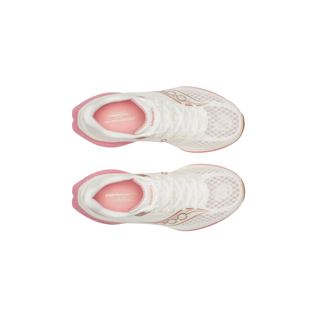 Saucony Endorphin Speed 5 - Ivory / Mauve running shoes – view 3