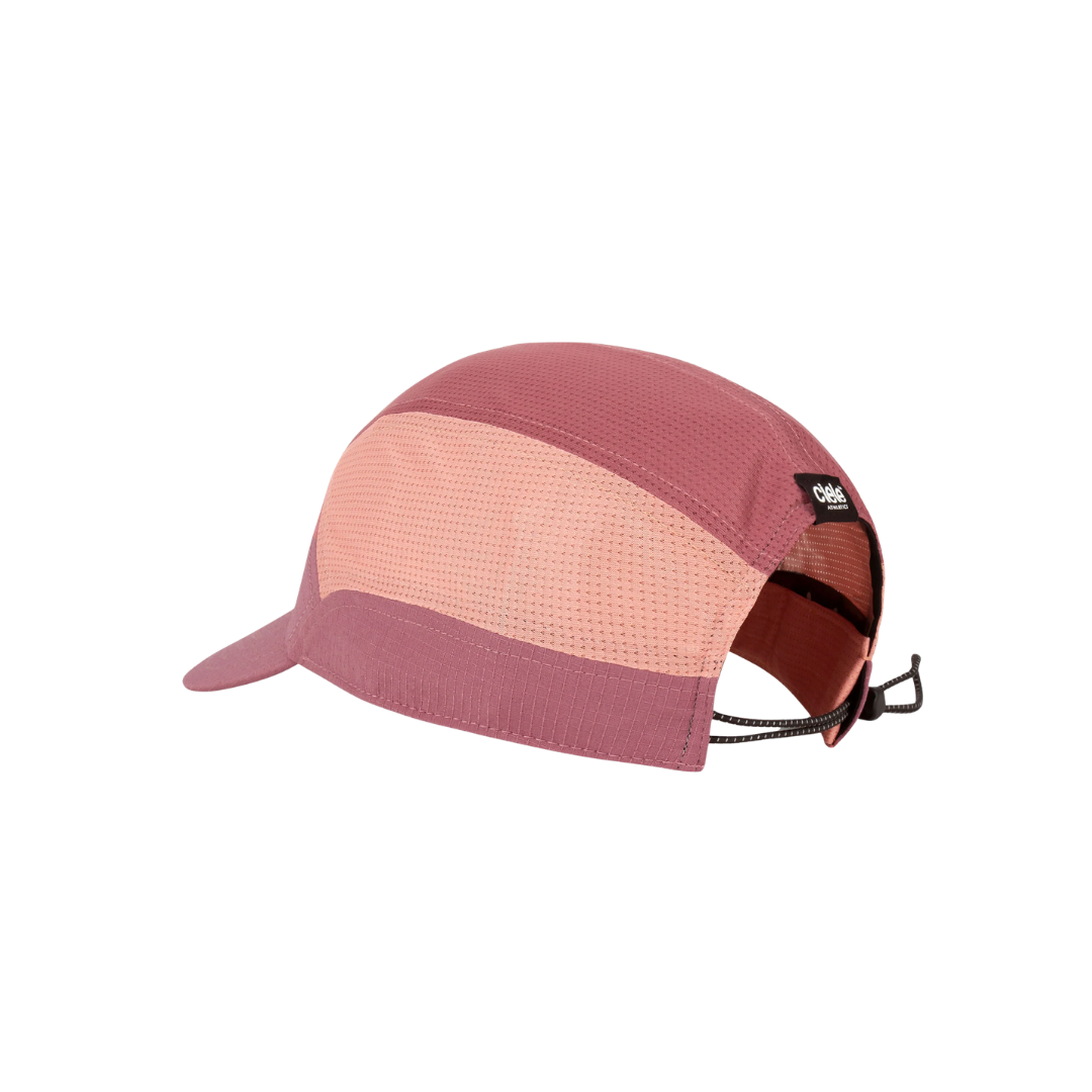 Ciele FSTCapSC Field IconicBarSL in Penny/Rose Dawn with pre-curved brim and reflective detailing