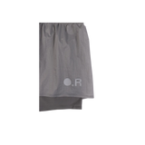 Optimistic Runners Glossy-Ripstop Shorts Light Grey