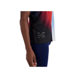 Bandit M Drift Racing Singlet with Engineered Perf WITH Graphene Gradient Vintage Blue Multi