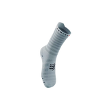 Compressport Pro Racing Socks V4.0 Ultralight Run High - White/Alloy