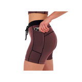 Bandit Striped Cadence 5" Compression Short Black / Mauve