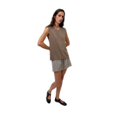 Optimistic Runners Recycled OR Tank Top AW26 in Brown