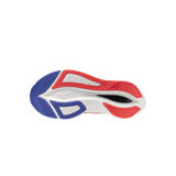 Mizuno Wave Rebellion Flash 3 8 M in White | Fiery Coral | Iris Bloom