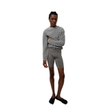 Optimistic Runners Cropped Warm Longsleeve in Light Grey for running and layering