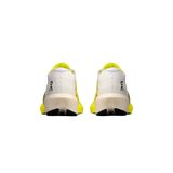 On Running Cloudboom Strike 2 U in White/Lime with carbon Speedboard® and open-weave upper