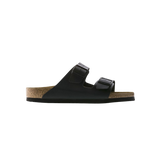 Birkenstock Arizona BirkoFlor Black – classic Birkenstock sandals, black BirkoFlor synthetic upper, adjustable two-strap design, ergonomic footbed, durable casual footwear