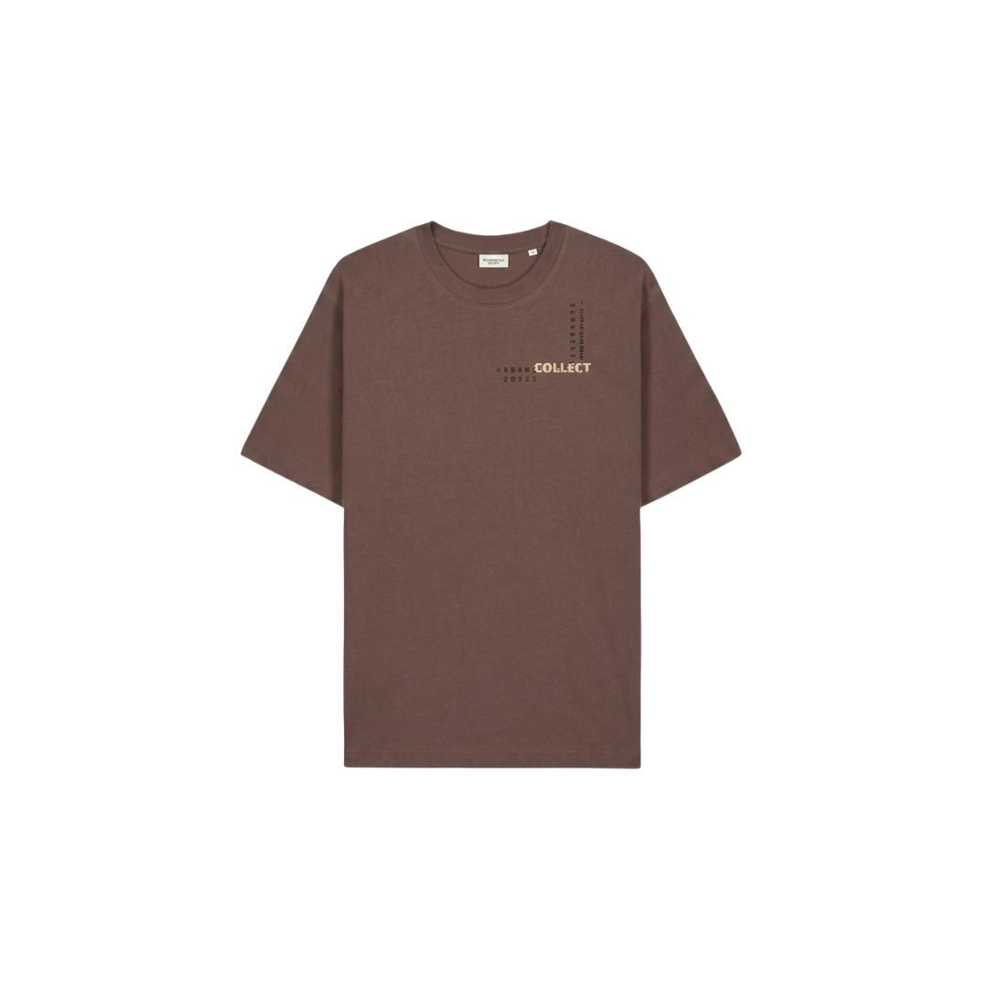COLLECT Graphic T-Shirt in Brown with Back Print