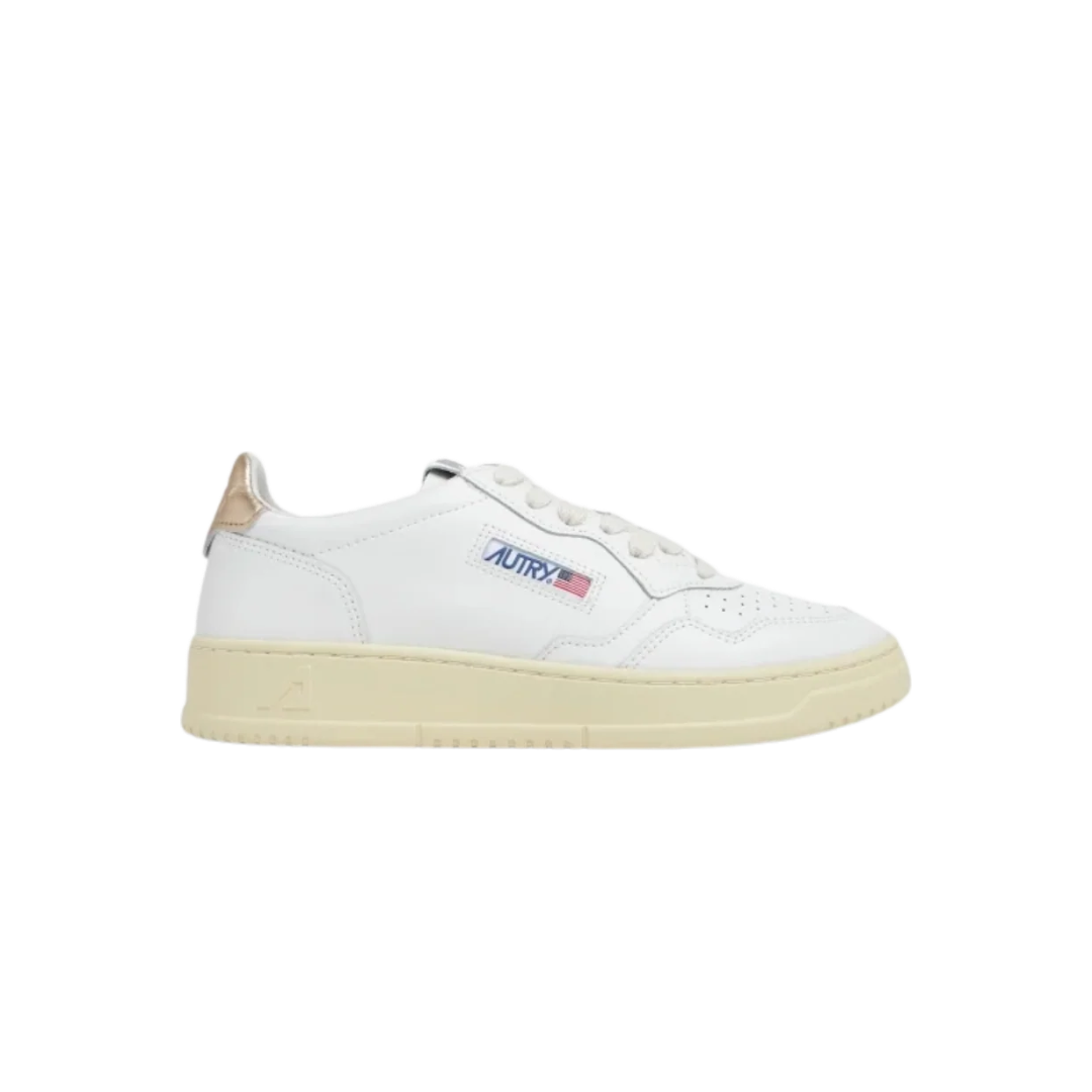 Autry Medalist Low Women - Leat/Leat Wht/Gold sneakers
