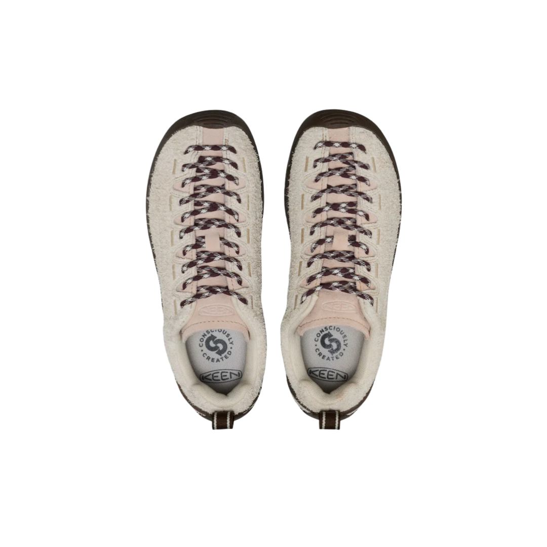 KEEN Women's Jasper Sneakers in Birch and Cameo Rose Suede