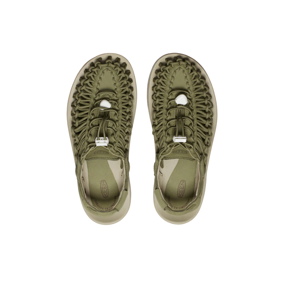 KEEN Women's UNEEK Sneakers in Martini Olive and Safari