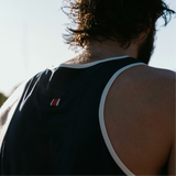 Tracksmith M Van Cortlandt Singlet - Navy / Ivory