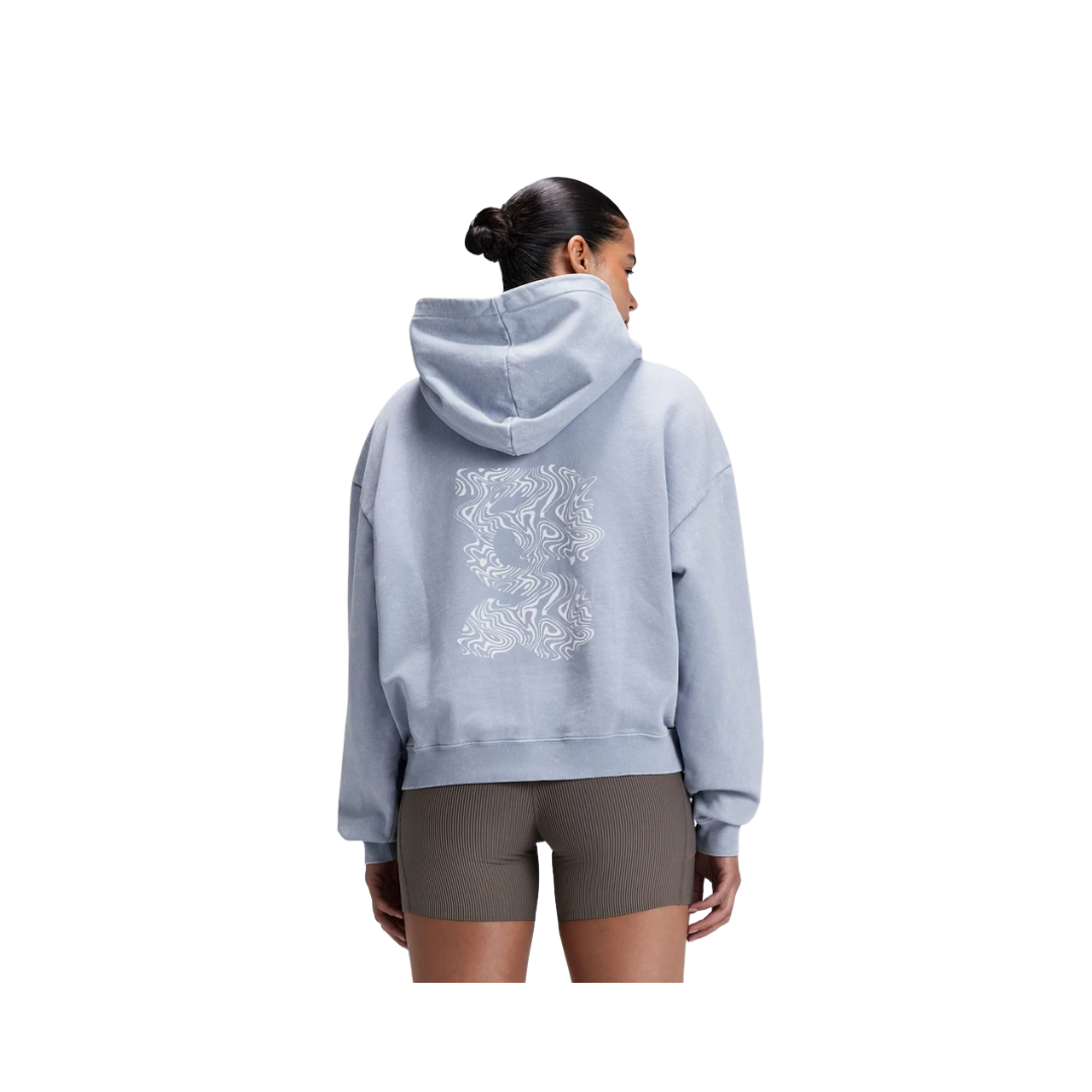 Bandit Unisex Chroma Wash Cropped Hoodie in Steel Horizon