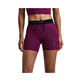 Bandit Women's Striped Cadence™ 5" Compression Shorts - Espresso / Azalea