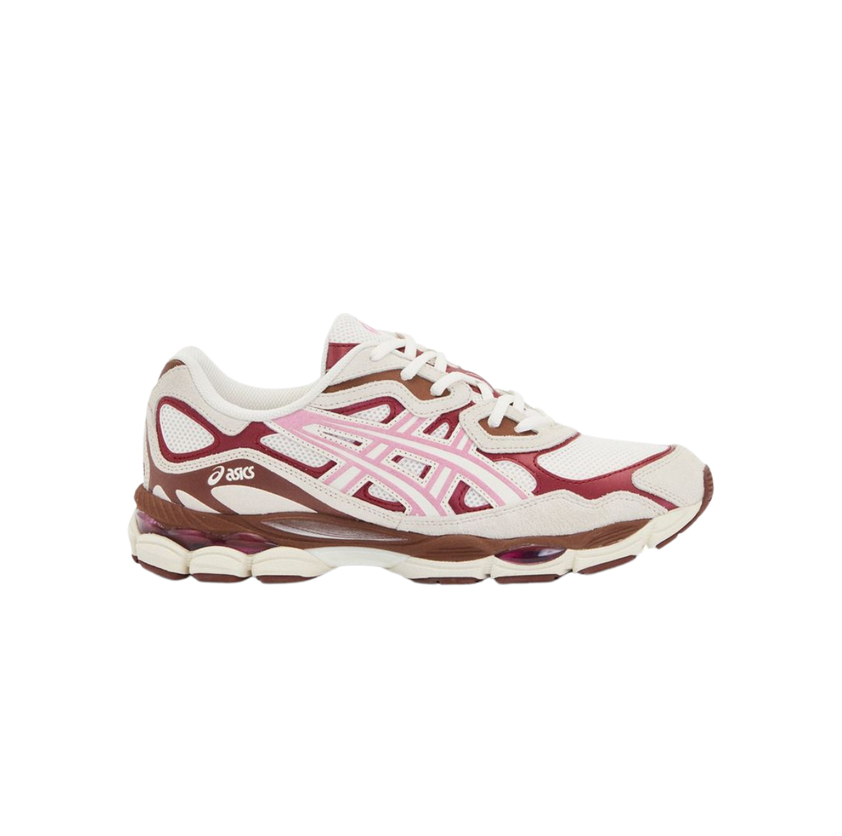 ASICS Gel-NYC Cream Sweet Pink – women's lifestyle sneakers, cream and sweet pink colorway, Gel cushioning technology, breathable mesh and suede upper, urban casual shoes