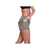 SAYSKY W Pace Shorts 3" - Taupe