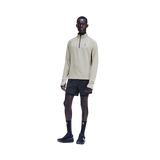 On Running Climate Shirt M in Brume with ThermaTec™ grid fleece and reflective details