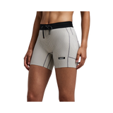 Bandit Women's Striped Cadence™ 5" Compression Shorts - Plaster / Slate