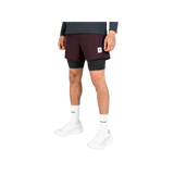 SAYSKY Pace 2 in 1 Shorts 5" - Burgundy