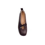 ALOHAS Rosalind Brown Leather Ballet Flats