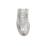 ALOHAS Tb.490 Shimmer Recycled Silver Cream Leather Sneakers
