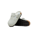 Birkenstock Boston Soft Footbed Suede Leather - Pure Sage