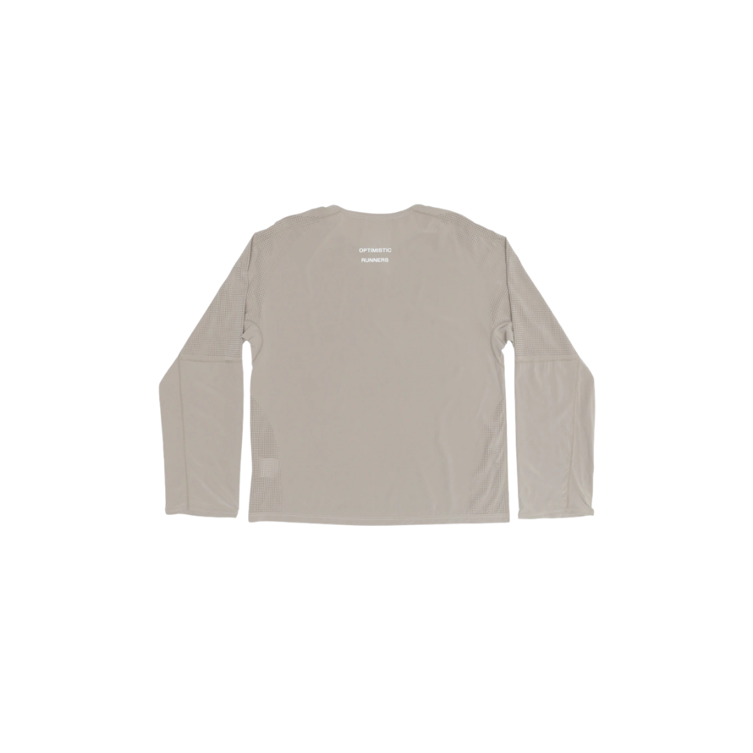 Optimistic Runners Perforated Longsleeve in Camel