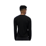 Bandit Seamless Men’s Wool LS Crewneck Top – Black