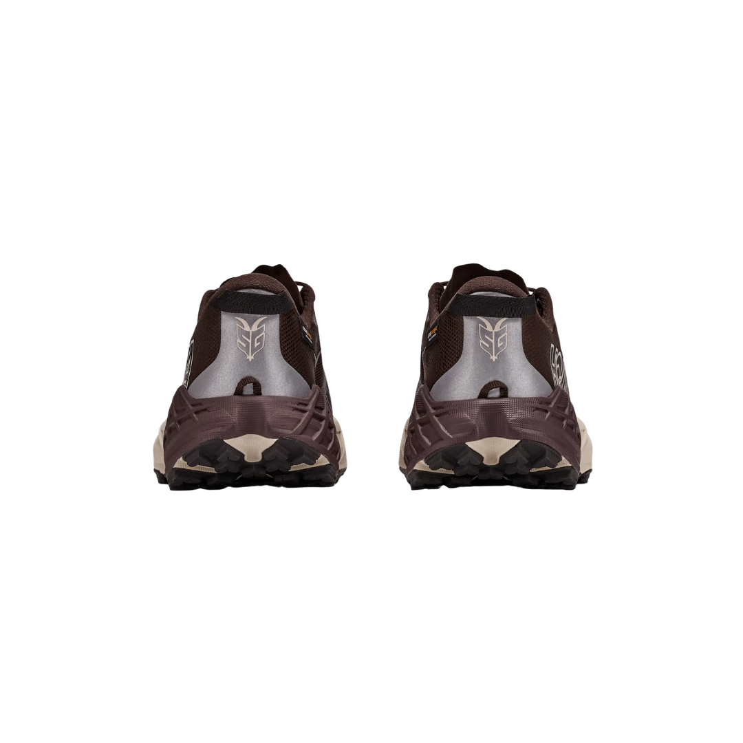 HOKA M Speedgoat 7 GTX trail shoes in Spiced Chocolate River Rock Gray with GORE-TEX® protection