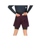 SAYSKY Pace 2 in 1 Shorts 5" - Burgundy