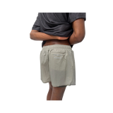 Optimistic Runners Layered Shorts AW26 in Grey for running and training